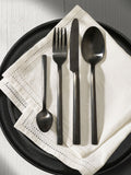 Black 24 Piece Kensington Stainless Steel Cutlery Set