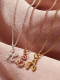 Posh Totty Designs sterling silver initial necklace, imported from the UK