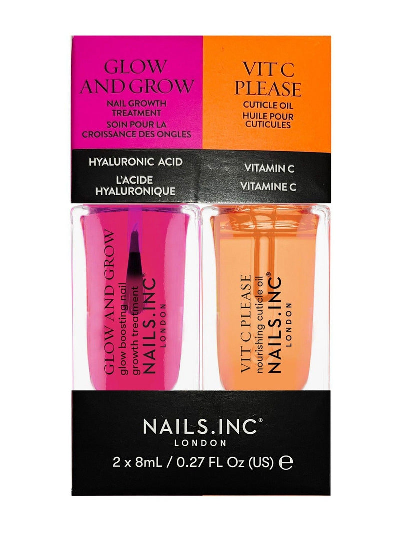 NAILS INC Glow And Grow X Vit C Please Mini Nail Treatment Duo