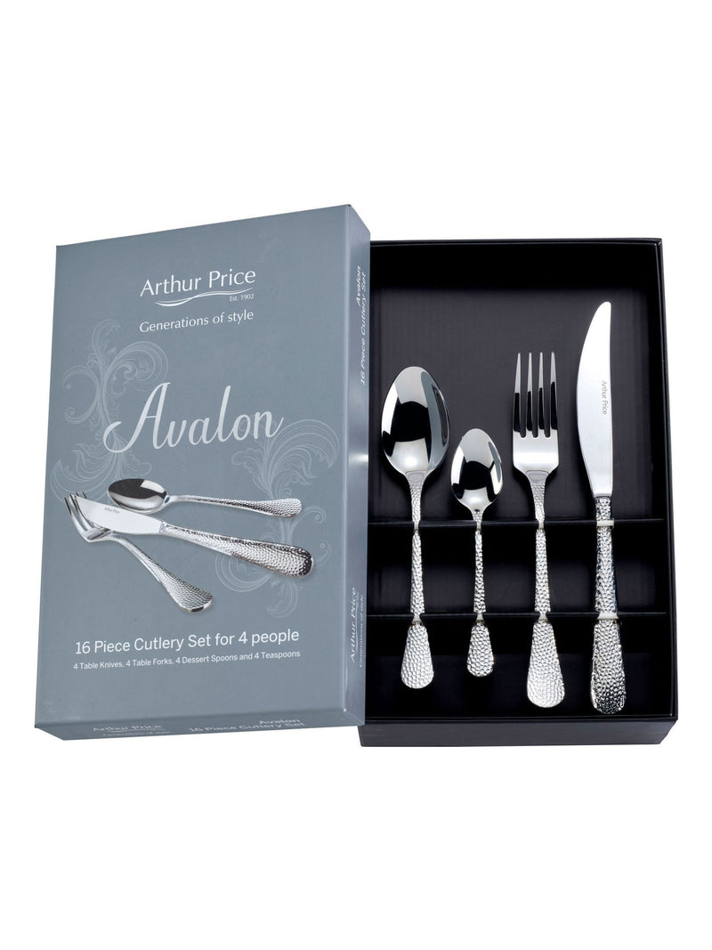 Arthur Price Avalon stainless steel 16 piece cutlery set - British product
