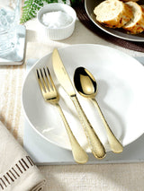 Arthur Price Champagne Gold Avalon Set of 6 Pastry Forks Cutlery Set