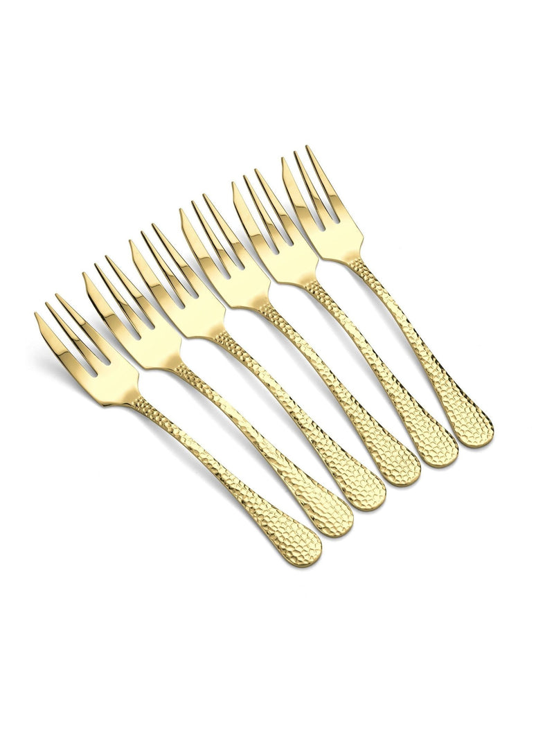 Arthur Price Champagne Gold Avalon pastry forks set of 6 - British product