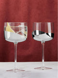Anton Studio Designs Set of 2 Silver Wave Gin Glasses