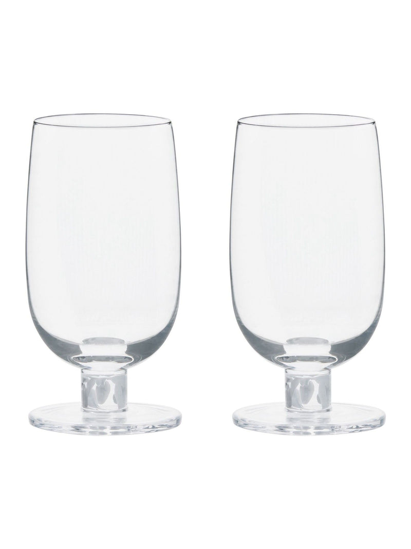 Anton Studio Designs Set of 2 White Björn High Ball Tumblers