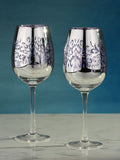 Artland Set of 2 Lilac Filigree Wine Glasses