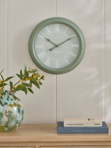 Sage Green Two Tone Wall Clock 44.5cm