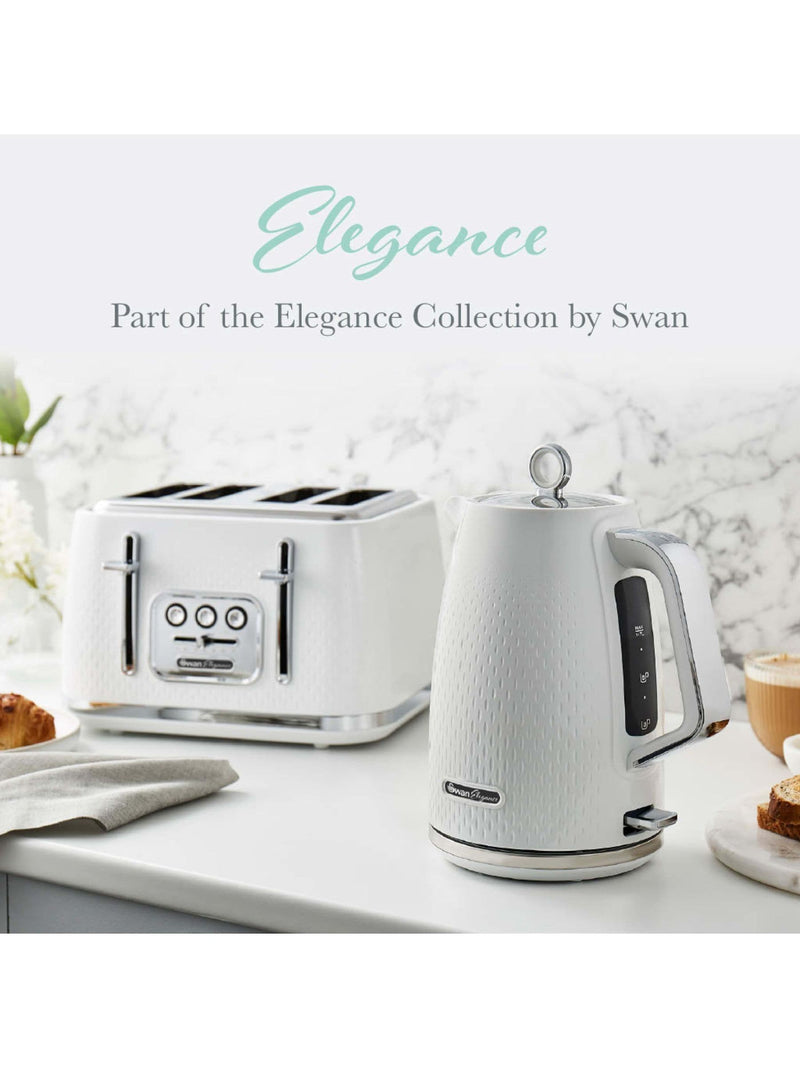 Swan White Elegance Jug Kettle 1.7L (British brand)