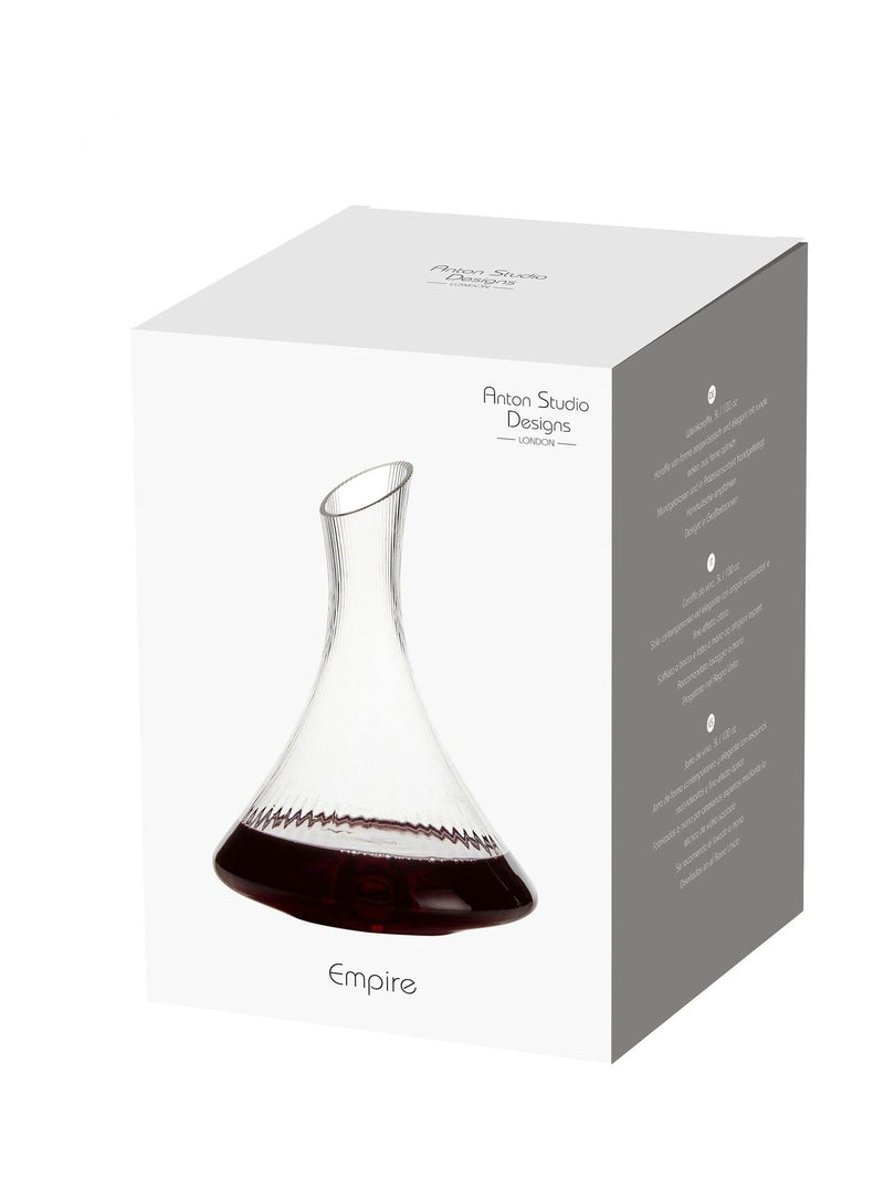 Anton Studio Designs Clear Empire Wine Carafe - British product