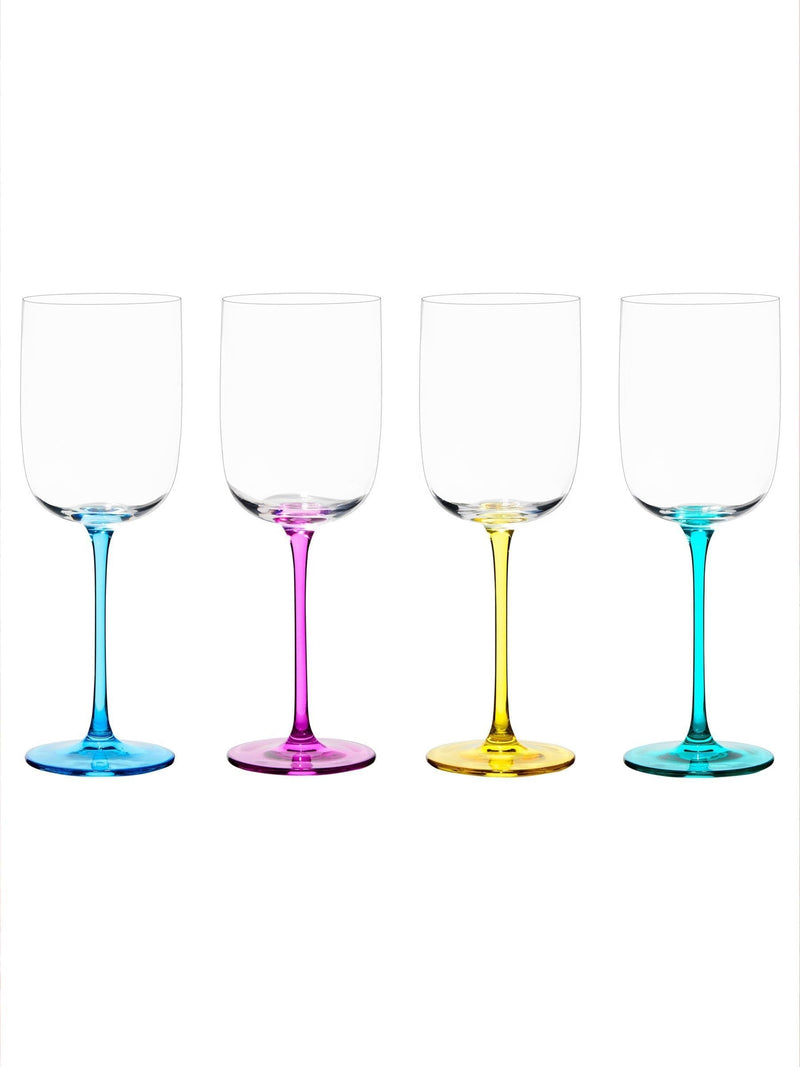 Anton Studio Designs green Gala wine glasses set of 4 - British product