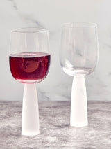 Anton Studio Designs Set of 2 Frost Oslo Wine Glasses