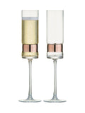 Anton Studio Designs SoHo bronze champagne flutes set of 2 (British brand)