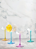 Anton Studio Designs pink gin glasses set of 4 - British product