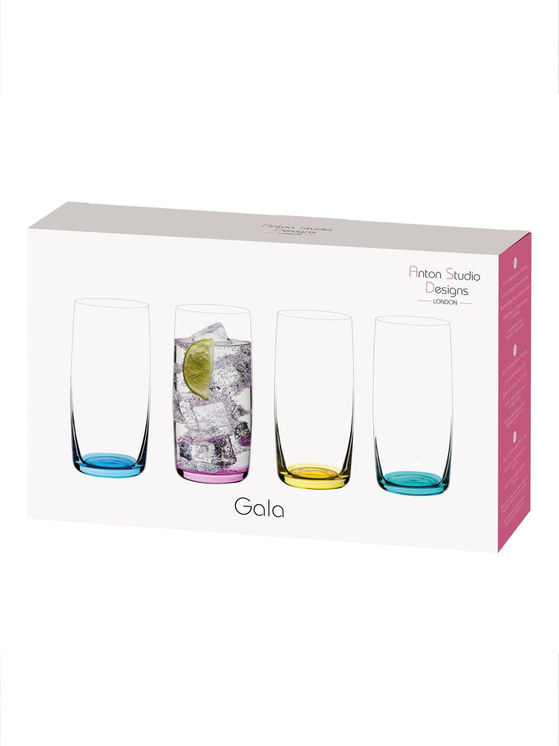 Anton Studio Designs pink Gala Hiball tumblers set of 4 - British product