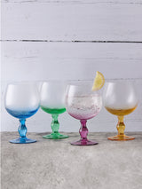 Anton Studio Designs Green Swirl Gin Glasses Set of 4