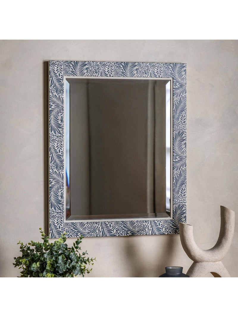 Gallery Home blue Anders mirror 51x61cm, UK version
