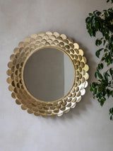 Gallery Home Gold Avi Round Mirror 91cm