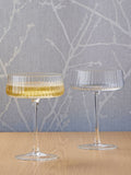 Anton Studio Designs Clear Set of 2 Empire Champagne Set of 2 Champagne Saucers Saucers