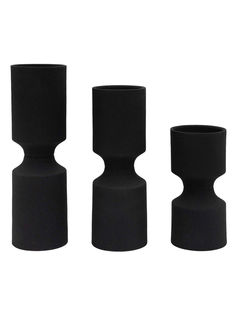 Gallery Home black Tinsley candle holders, UK version