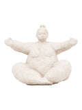 Gallery Home Cream Lady Cement Decoration 25cm
