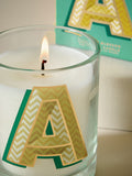 Multi Monogram Orange Blossom Candle, imported from the UK