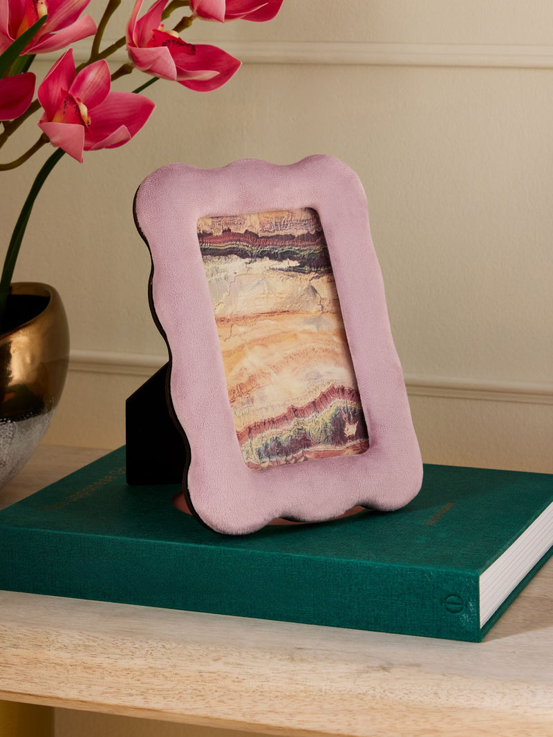Pink Velvet Wiggle Photo Frame