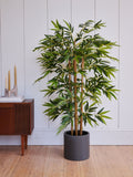 Beards & Daisies Green Artificial Bamboo Tree