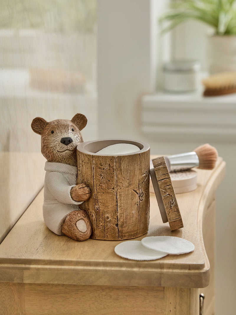 Natural Bertie Bear Spa Storage Jar