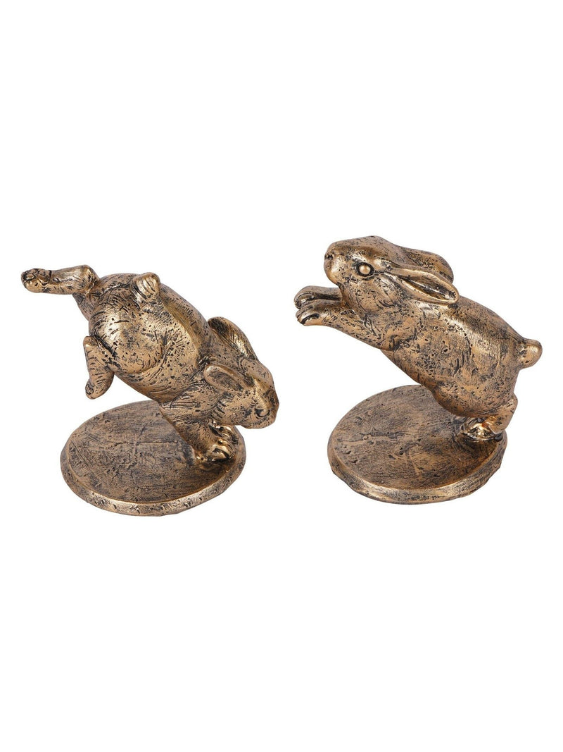 Laura Ashley gold hopping rabbits set of 2, UK version