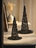 2 Pack Black Light Up Halloween Witch Hat Decorations