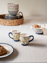 Laura Ashley Green Hedingham Earthenware Mugs 21cl Set of 2