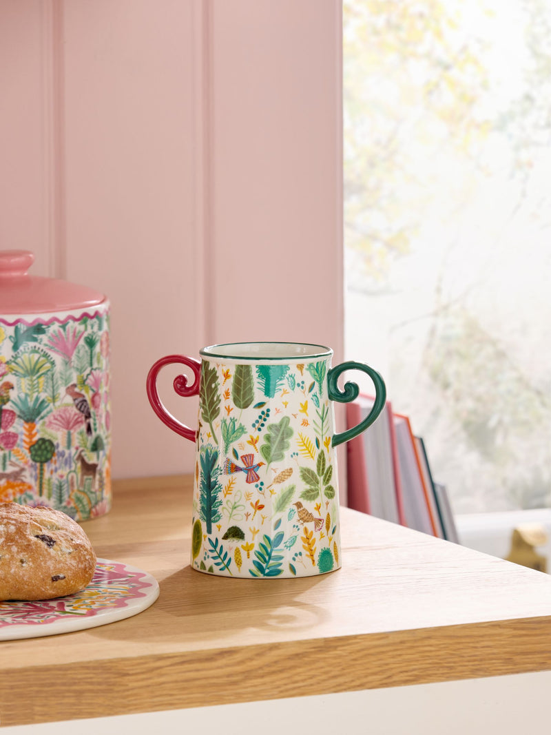 Lucy Tiffney Green Leaf Utensil Pot