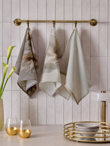 Lipsy Cream Mauve Tea Towels Set of 3