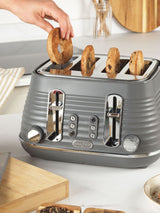 Salter Grey Ripple 4-Slice Toaster