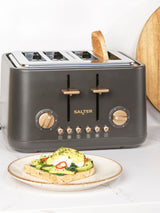 Salter Charcoal Pebble 4-Slice Toaster