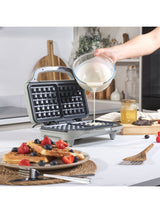 Salter Black Kuro Deep Fill Waffle Maker