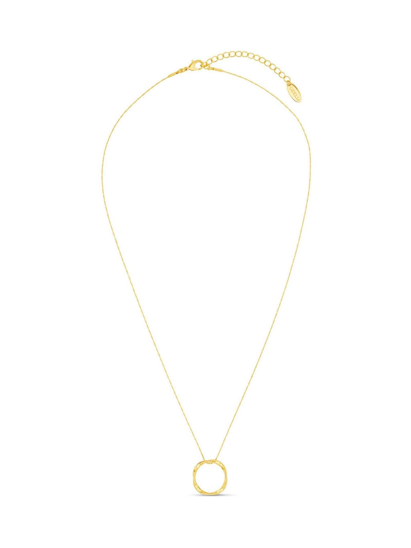 Orelia London gold tone open circle mid length necklace, imported from the UK