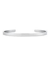 Orelia London Silver Tone Simple Metal Cuff Bracelet
