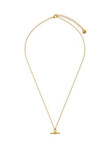Orelia Gold Tone T-Bar Knot Necklace Fashion Jewellery