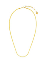 Orelia London Gold Tone Flat Snake Chain Necklace