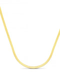 Orelia London gold tone flat snake chain necklace, imported from the UK