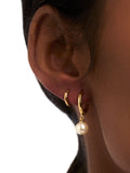 Mini Micro Hoop Earrings with Click Clasp in 18k Gold Plating