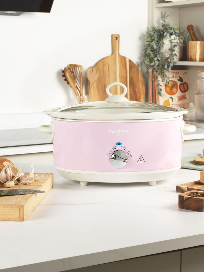 Salter Pink Retro 6.5L slow cooker (British brand)
