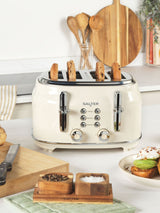Salter Cream Retro 4-Slice Toaster