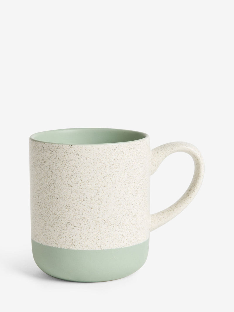 Otis sage green stoneware mugs set of four (British brand)