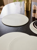 Natural large faux leather placemats set of 4, 38cm x 38cm (British brand)