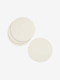 Natural large faux leather placemats set of 4, 38cm x 38cm (British brand)