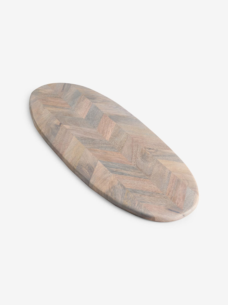 Grey Valencia Mango Wood Large Serving Board, UK version
