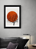 East End Prints Black Warm Winter by Kubistika