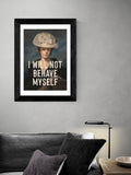 East End Prints typographic wall art - British product