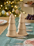 Wooden Christmas Tree Salt and Pepper Grinders 16.5cm imported from the UK